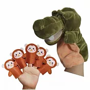 子玄 鱷魚手偶  可張開嘴巴手偶 猴ˊ子手偶