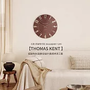 Thomas Kent|MULBERRY 12吋 英倫風現代 靜音掛鐘 -多色可選 (壁掛式靜音時鐘 北歐風立體時鐘 英倫風 極簡靜音時鐘 懸掛鐘 客廳壁鐘 ) 栗紅