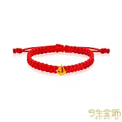 今生金飾 一帆風順 黃金串珠手繩 大人手圍約16-18公分