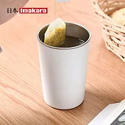【日本Imakara】時尚風雙層304不鏽鋼杯-420ml-2入組- 白