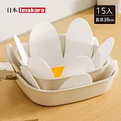 【日本Imakara】雛菊造型鍋盤隔層保護墊/碗盤防刮墊-38cm-15入