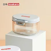 【日本Imakara】便攜式多功能牙套清潔收納盒(附清洗刷/咬膠/摘取器)- 灰