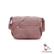 B.S.D.S冰山袋鼠 - 樂活遊記 - 格紋多層收納斜背包【S204CP】 香檳粉