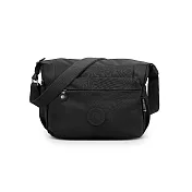 B.S.D.S冰山袋鼠 - 樂活遊記 - 格紋多層收納斜背包【S204K】 黑色