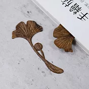 廢材小姐 書籤 手作木雕胡桃原木-秋之杏事(長9.7cm)