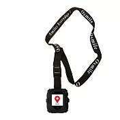 Osmile ED1000 失智症個人衛星定位器強固淋雨掛繩附錶帶AG 黑-掛繩