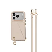 MAGEASY Pouch 錢包掛繩手機殼 iPhone 17 Pro 玫瑰/玫瑰