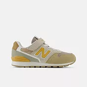 New Balance 996 Hook and Loop 寬楦 男女大童 休閒鞋 YV996RT3-W 19 卡其色
