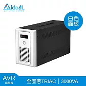 愛迪歐IDEAL 3KVA 全固態TRIAC穩壓器 TRIAC1-I586-3K(2.4KW)-白色面板