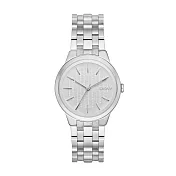 DKNY 風華紐約韻味時尚腕錶-銀-NY2381