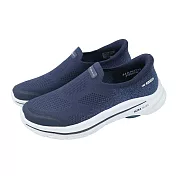 Skechers 休閒鞋 Go Walk 8-Nova Slip-Ins 女鞋 藍 白 緩衝 套入式 懶人鞋 125926NVY 22.5cm NAVY