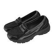 Skechers 休閒鞋 VAR-City 女鞋 黑 懶人鞋 套入式 樂福鞋 代言人 葉舒華 159305BBK 23.5cm BLACK