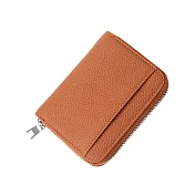 【COMET】RFID防盜日式分隔零錢包(分隔層分格硬幣包 零錢包 日幣錢包 日幣零錢包 防盜錢包/716) 棕色