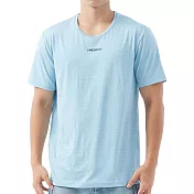 【PROMAN 豪門】2件組運動型男消臭速乾舒爽圓領短袖(吸濕排汗-男內衣) M 亮藍