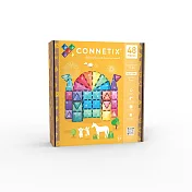 澳洲Connetix繽紛磁力積木-粉亮城堡組(48pc)