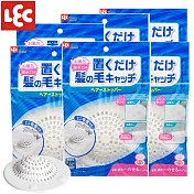 日本LEC 濾髮蓋附吸盤(中)x6入組