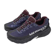 Merrell 越野跑鞋 Agility Peak 5 GTX 女鞋 藍 黑 防水 抓地 戶外 運動鞋 ML068574 23cm ARCANE
