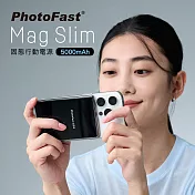 【PhotoFast】SSB MagSlim充 Qi2 固態行動電源 5000mAh 防爆充 晶曜黑