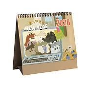 存在日曆 2026年【馬ㄦ不吃草】三角桌曆 | 台灣製造 | 企業贈禮 | 桌曆 | 插畫