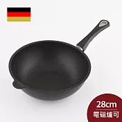 AMT 經典中式炒鍋 28cm 9cm深 不沾鍋 中華炒鍋 (電磁爐 IH爐可用)