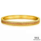 【點睛品】金穗錦繡  紅寶石 鑽石黃金手鐲