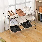 【H&R安室家】台製簡約風可堆疊伸縮三層收納鞋架 鞋收納 SH121A