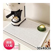 DOLEE 硅藻土廚房吸水桌墊30x40cm(款式隨機出貨) ZA02 超值2入組