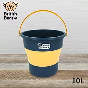 英國熊 多功能摺疊水桶-中10L綠黃(盒裝) K-F10391