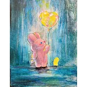 【玲廊滿藝】徐主音-雨中的心光31.5x41cm