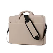 【iSPurple】簡約清新 大容量單肩手提防震氣囊電腦包/卡其 卡其