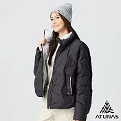 【ATUNAS 歐都納】女款都會保暖羽絨外套A8GA2521W- M 黑