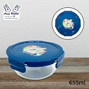 安妮兔 圓形耐熱玻璃保鮮盒650ml UP-D222