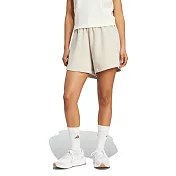 ADIDAS W ALL SZN SL SH 女 休閒短褲 JV9877 L 米白色