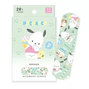 【ONEDER 旺達】三麗鷗帕恰狗OK繃(20入) Pochacco 台灣製舒適貼繃-  PC-OK01