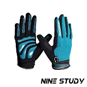 【NINE STUDY】頂級耐磨防滑透氣重訓手套 極致透氣PRO 健身手套 運動手套 全指手套 (三色任選) 綠黑色S號