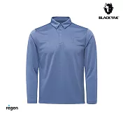 BLACKYAK 男 BASE長袖POLO衫 L 岩藍