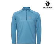 BLACKYAK 男 TETON AX長袖半開襟 L 星空藍