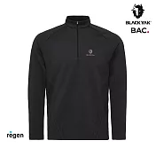 BLACKYAK 男 LYCIAN長袖半開襟 L 深灰