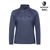 BLACKYAK 女 TETON AX長袖半開襟 L 岩灰