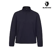 BLACKYAK 女 WAFFLE長袖半開襟 M 海軍藍