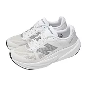 New Balance NB 競速跑鞋 FuelCell Rebel V5 D 寬楦 女鞋 亞麻 灰質 推進 支撐 運動鞋 WFCXLM5-D 23cm WHITE/SILVER
