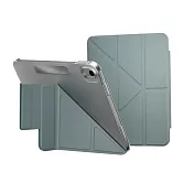 MAGEASY Facet 全方位支架透明背蓋保護套 for 2022 iPad 10.9吋 A14 & 2025 iPad 11吋 A16 深水青