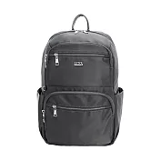 Lynx - 美國山貓嚴選商務型可插拉桿多口袋實用功能型雙肩後背包 - 多色可選 灰色