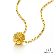 【點睛品】網路獨家款 時光交織 黃金吊墜