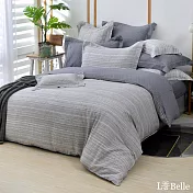 義大利La Belle《簡敘阡陌》單人純棉三件式防蹣抗菌吸濕排汗兩用被床包組