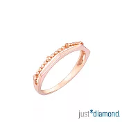 【Just Diamond】方采交映 18K玫瑰金戒指(網路限定) 港圍 11  玫瑰金