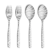 100 Percent Dress 叉匙四件餐具組 （斑馬紋）