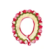 Bestkin 鉤織雲朵花環-花園 XS 紅色