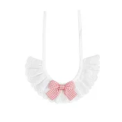 Bestkin 蕾絲小公主・格子蝴蝶結 XS 粉白格