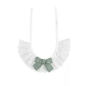 Bestkin 蕾絲小公主・格子蝴蝶結 M 綠白格